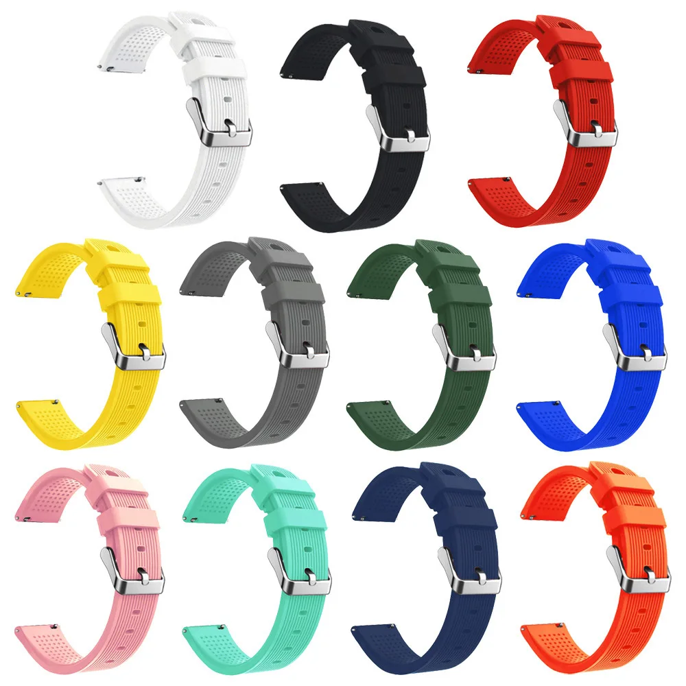Amazfit GTS 2 미니 2e /GTR 42mm 스포츠 시계 스트랩 팔찌 Correa Huami Amazfit Bip S Lite U Pro 용 20mm 실리콘 밴드