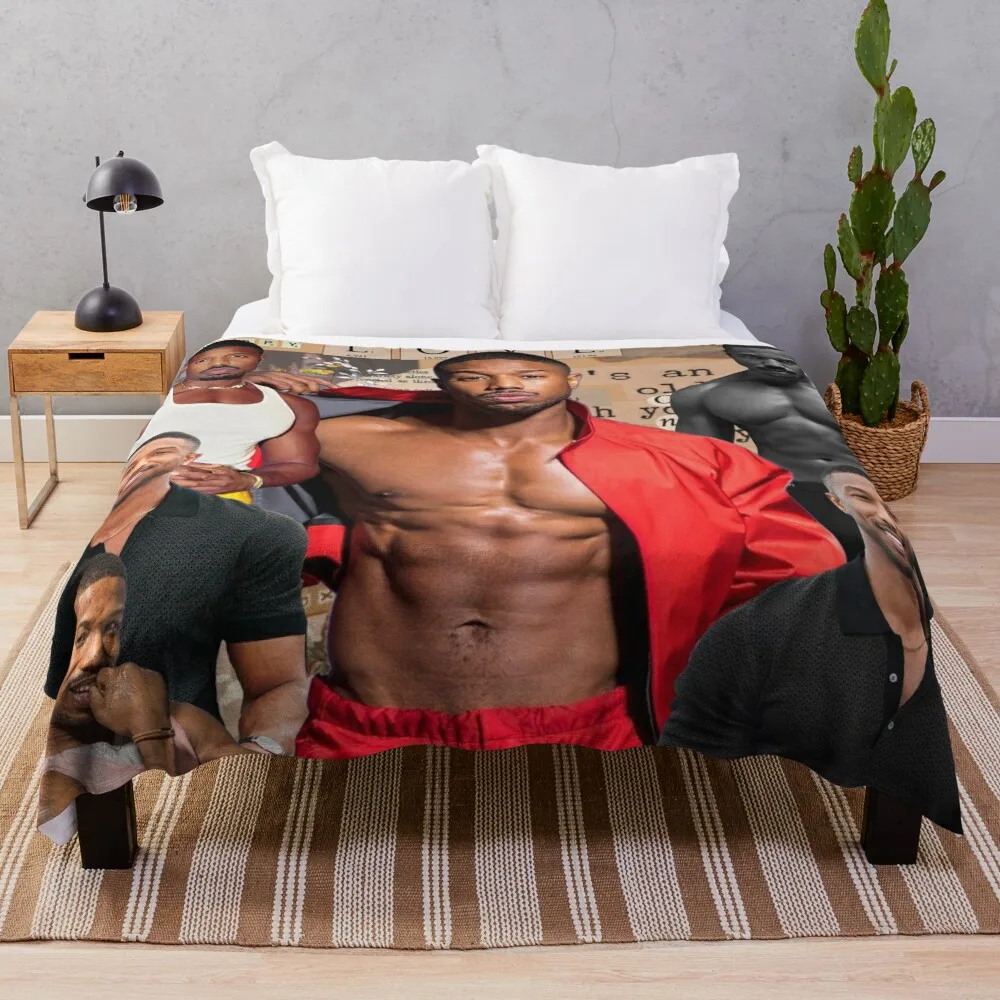 Michael B. Jordan photo collage Throw Blanket Sleeping Bag Kid'S Blankets