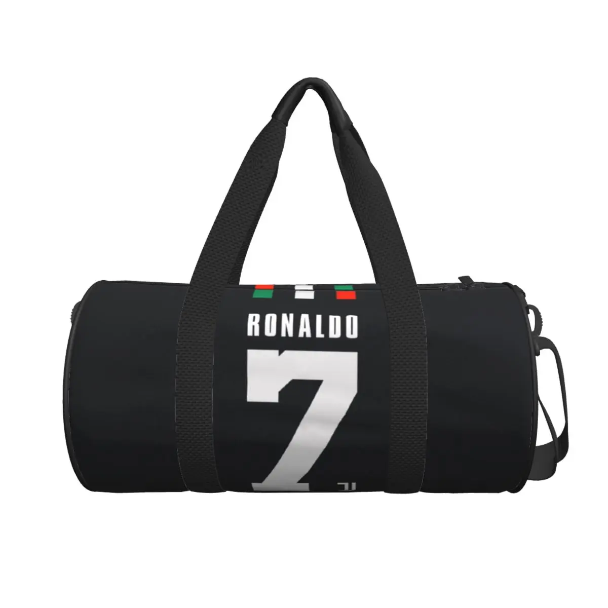 Round Large Capacity C-Cristiano Ronaldo No.7 Travel Duffel Bag, Handheld travel bag, lightweight storage luggage bag