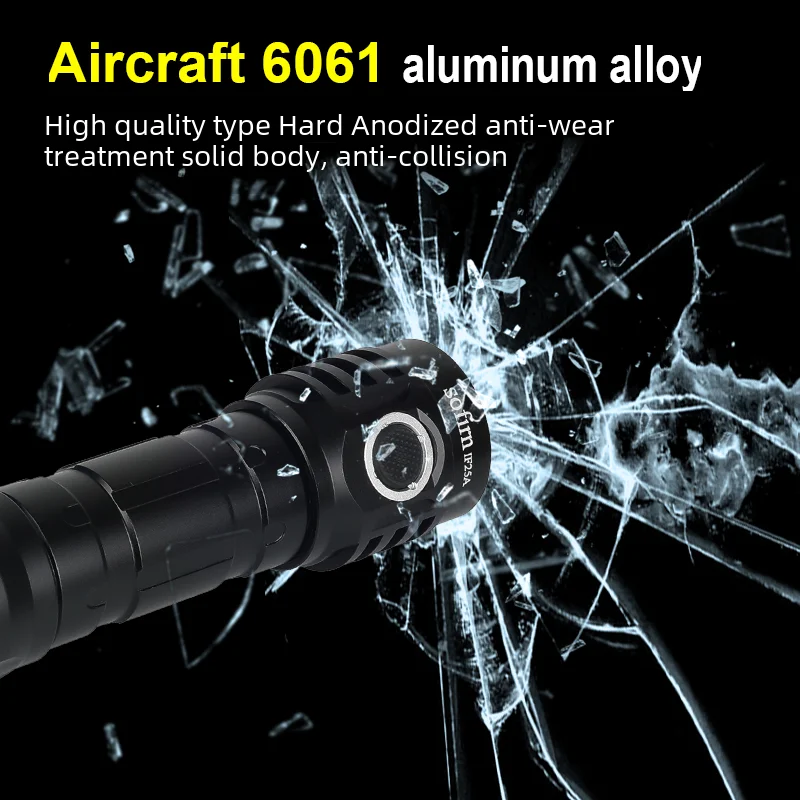 Sofirn IF25A BLF Anduril 4000lm Torch Powerful 21700 USB Rechargeable LED Flashlights Lantern 4*SST20 LED Lamp Flashlight