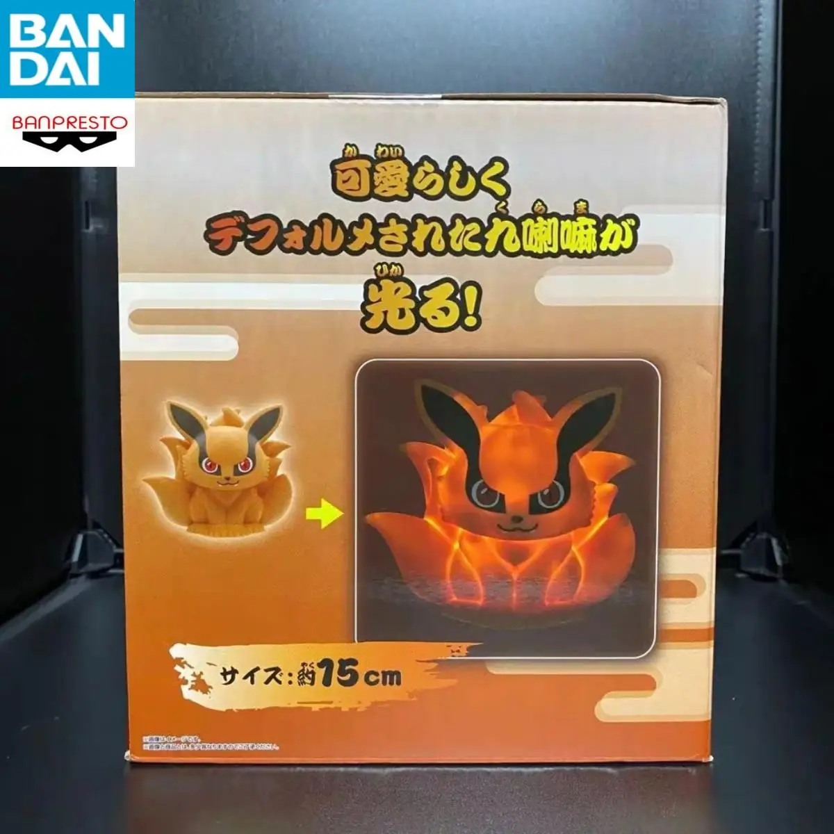 15 см BANDAI оригинальный BANPRESTO NARUTO Shippuden Kurama Kyuubi аниме фигурка лампа кукла модель статуя игрушка фестиваль подарки для детей