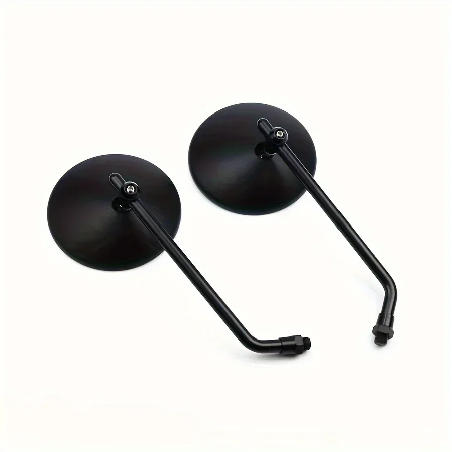 

Universal Motorcycle Retro Side Mirror – Round Dual Handle Design for Electric Bikes