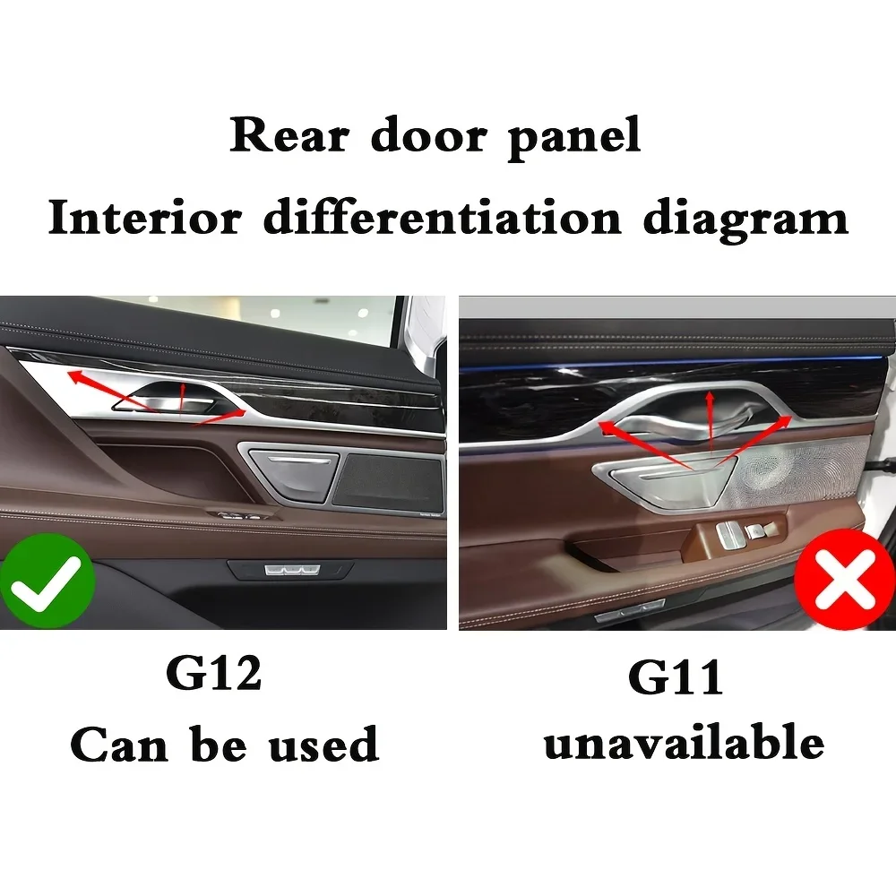 Carbon Fiber For BMW BMW 7 Series G12 2015-2022 Car Film Interior Stickers Center Console Gear Dashboard Door Handle Lift Panel view 4