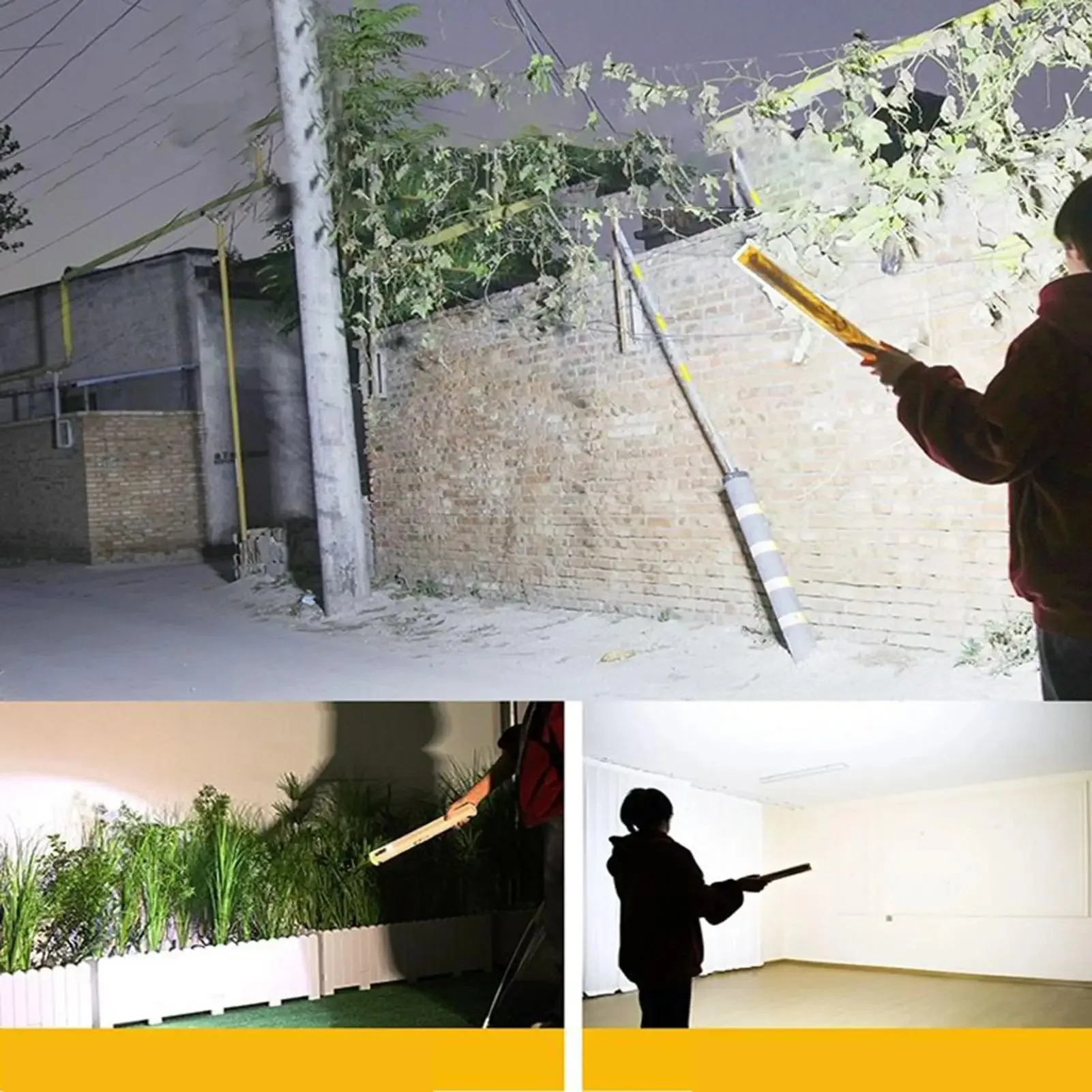 22/32/42 ซม. แคมป์ปิ้งแบบพกพาโคมไฟแบบชาร์จไฟตลาดกลางคืนความสว่างสูง LED หลอดแม่เหล็กโคมไฟกลางแจ้งแคมป์ปิ้ง