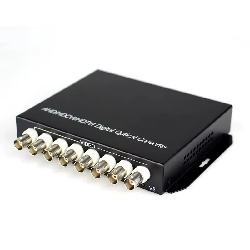 

HD CVI AHD TVI 720P 960P 8CH Fiber Optic to BNC Digital Video Converter fiber optical transmitter and receiver For CCTV system