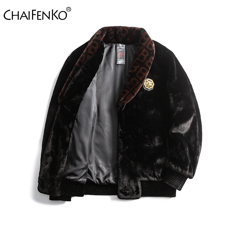 Abrigo de lana para hombre que mantiene el calor, chaqueta de cuero de estilo Retro con cuello abatible para exteriores, Tops gruesos sencillos, moda de invierno 2024