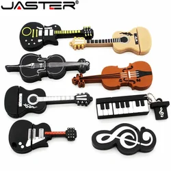 JASTER gorąca sprzedaży pendrive USB 64GB Cartoon Instrument muzyczny Memory Stick gitara fortepianowa pendrive 32GB kreatywne prezenty 16GB