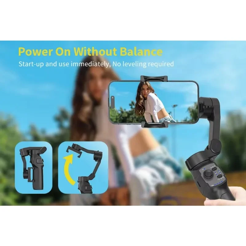 

Factory Price L9 Lite Gimbal Stabilizer 3-Axis Foldable Handheld Gimbal with 360° AI Tracking ultra Wide Angle Lenses