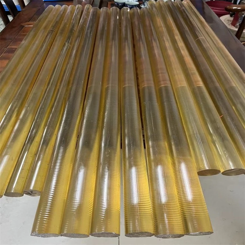 6mm to 100mm Food Grade Amber PSU Plastic Rod Polysulfone Round Bar 500mm 2Pcs