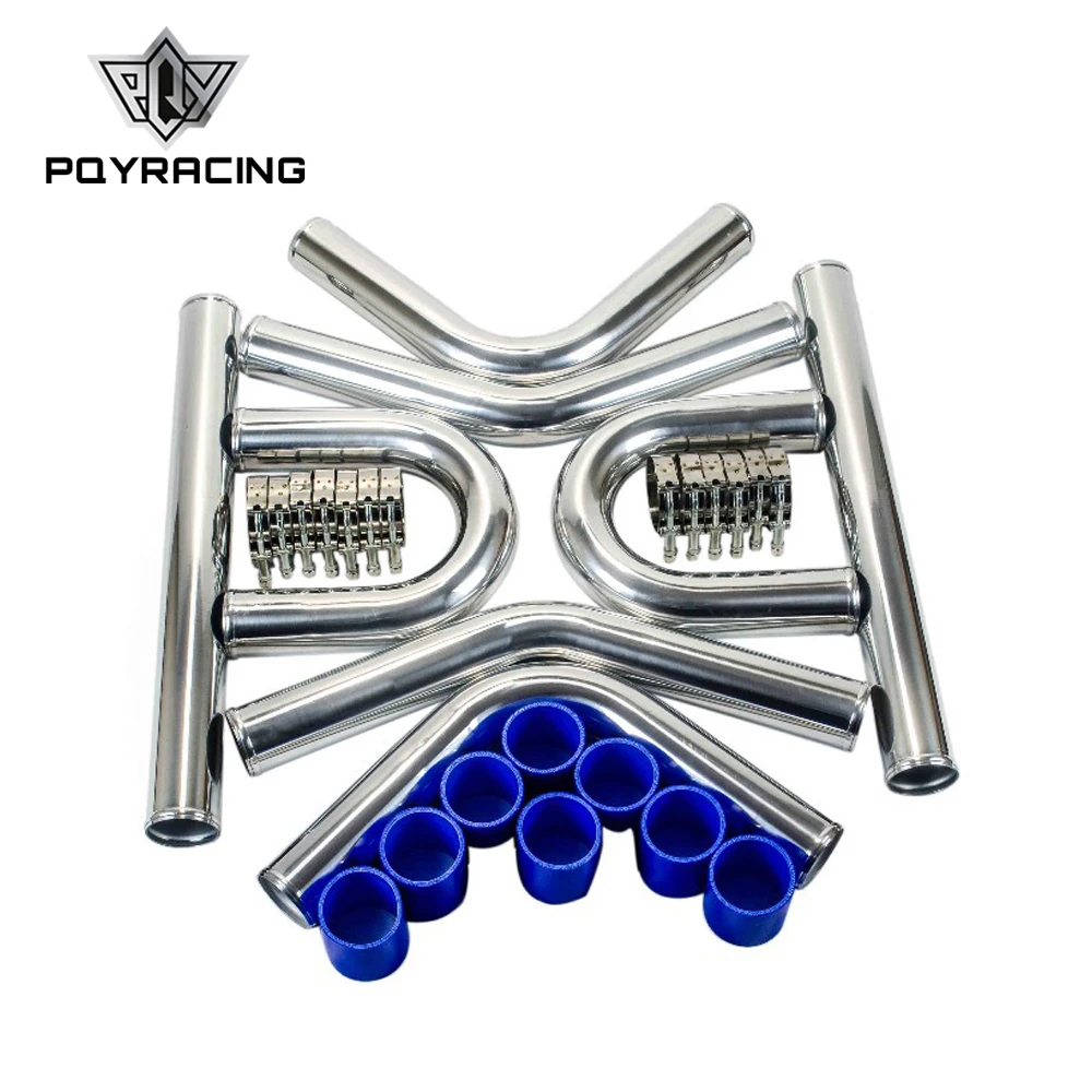 PQY - ALUMINUM TURBO INTERCOOLER PIPING KIT/ PIPES / CLAMP/ COUPLER/ UNIVERSAL 2.5