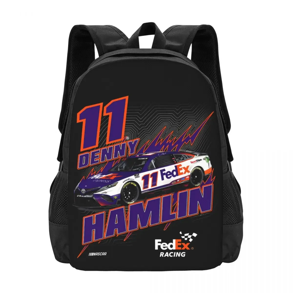 Denny Hamlin 11 Travel Laptop Backpack, Business College School Computer Bag Gift for Men & Women