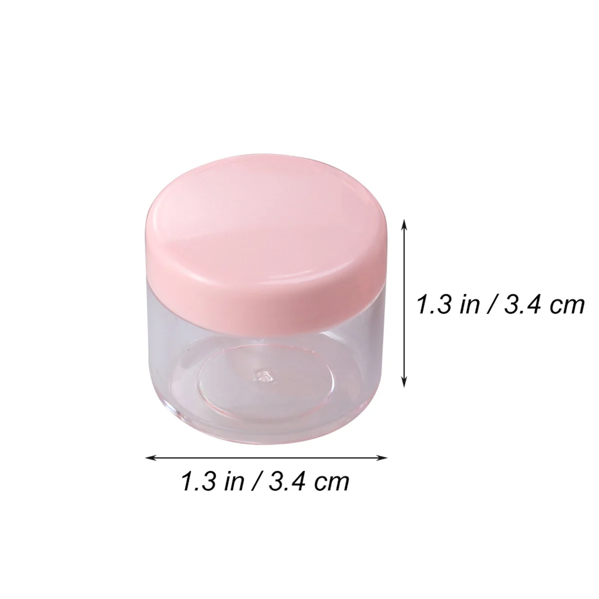 20 Pcs Cream Empty Jar Makeup Pot Container Travel Containers Small Bottles Multicolor