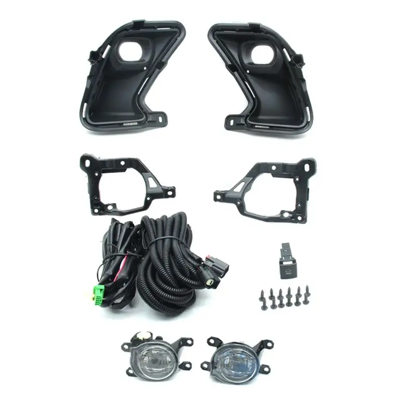 

Unique Car LED Fog Lamp Headlight Bezel Kit W/Wiring Harness & Power Switch For Toyota Grand Highlander 2024 2025