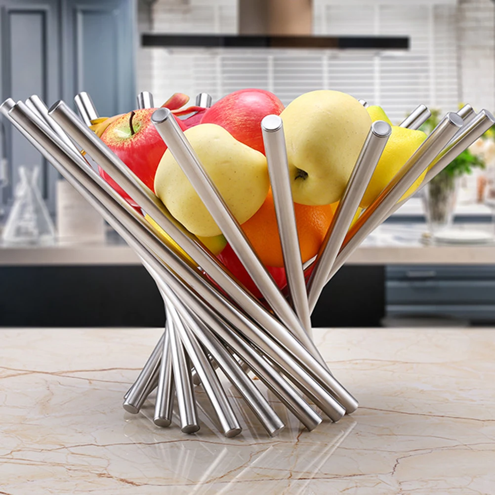 

Adjustable Foldable Stainless Steel Bowl Food Grade Rust Resistant Ventilated Space Saving Retractable Fruit Basket For