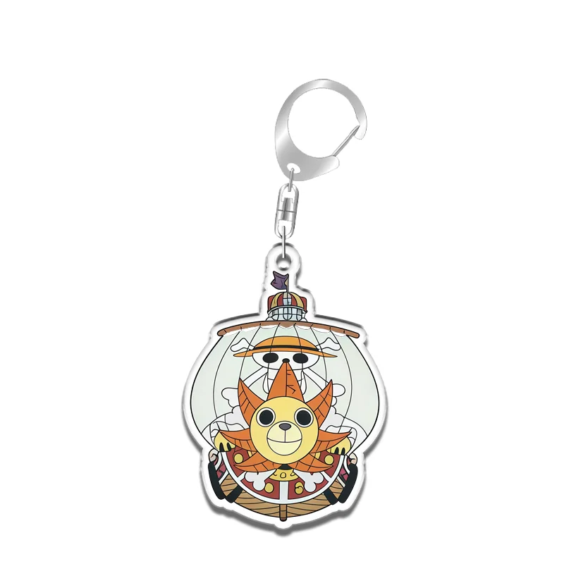 Keychain for ONE PIECE Doflamingo Robin Luffy Shanks Anime Game Fans Gifts Recycled Acrylic Backpack Pendant Decoration Rare Toy view 6