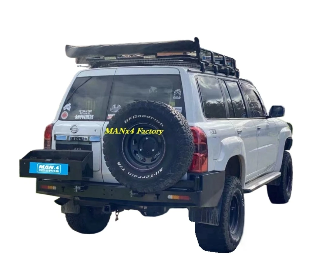 

Совершенно новый внедорожный стальной задний бампер для Nissan Patrol Y61 2005+ Safari, прочный, прочный