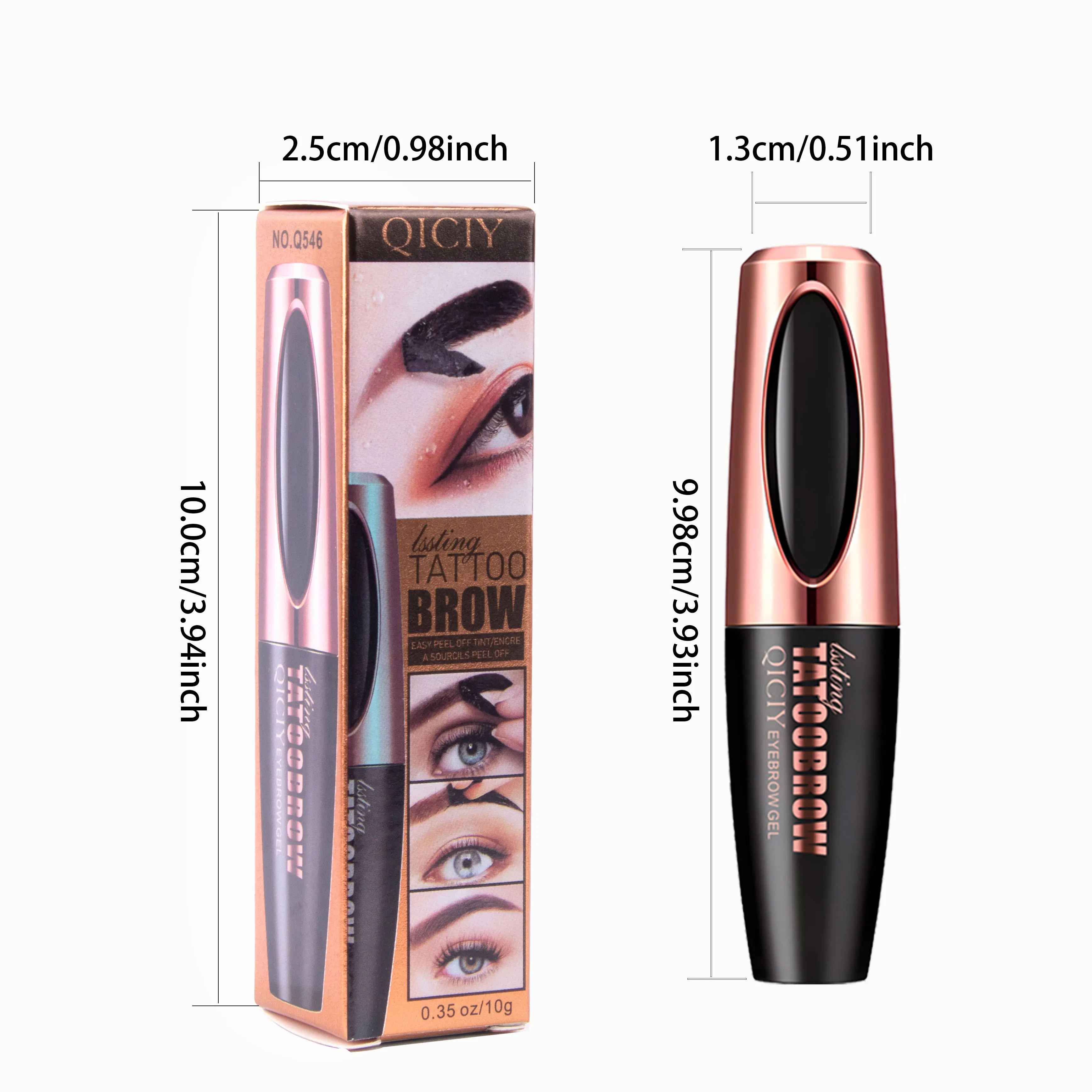 Qiciy Silk Fiber Lash มาสคาร่าขยาย Voluminous มาสคาร่ากันน้ํา & Smudge-Proof มาสคาร่ายาวนานไม่มีการขุย