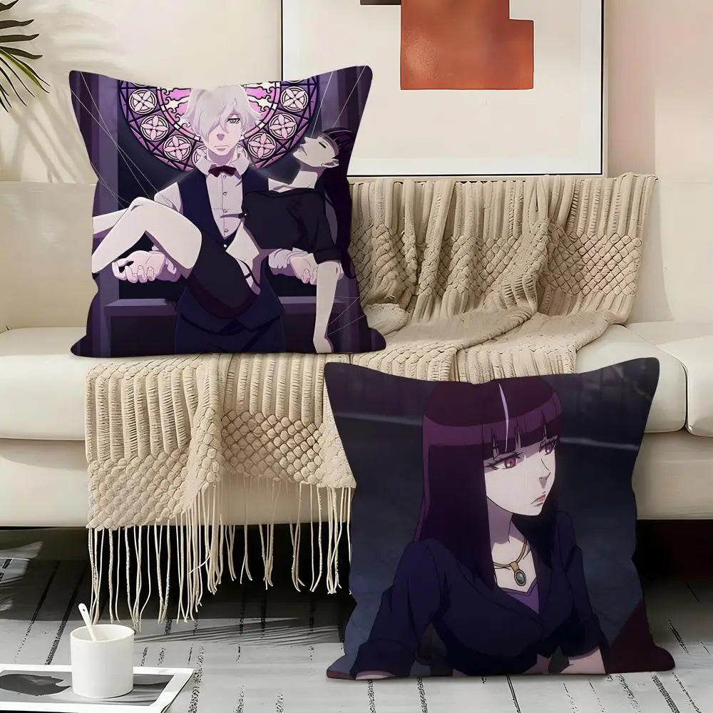 D-death Parade Game Pillow Case Linen Pillow Covers Cover For Couch Living Room Bench Patio Floor Linen Home Decor