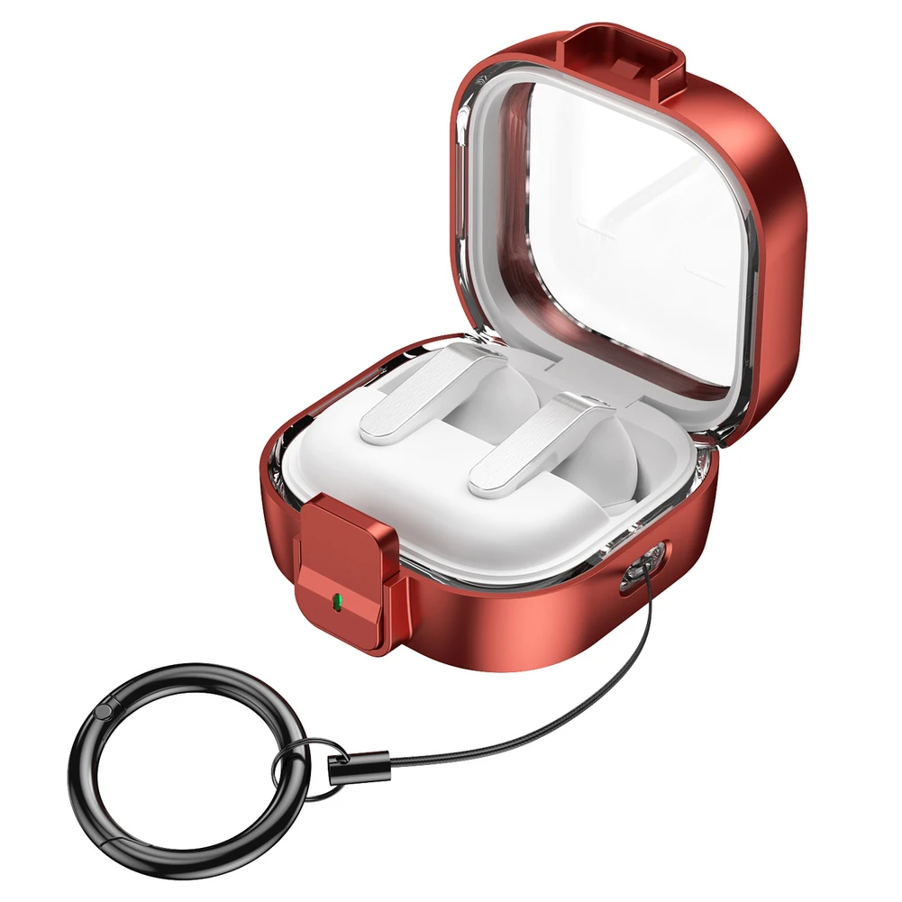 Drop Tested Safety Lock Case for Samsung for buds 4 and for buds 4 Pro Using ABS Construction and Keychain Integration