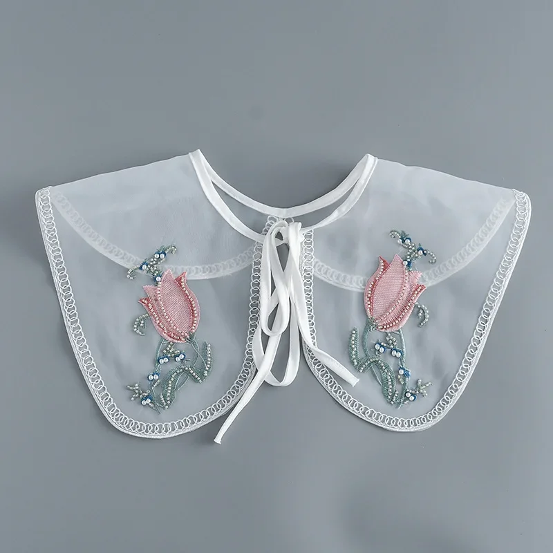 Sweet Fake Collar Scarf for Women's Shirt Shoulder Shawl Shirt Detachable Collar Shawl Dress False Collar