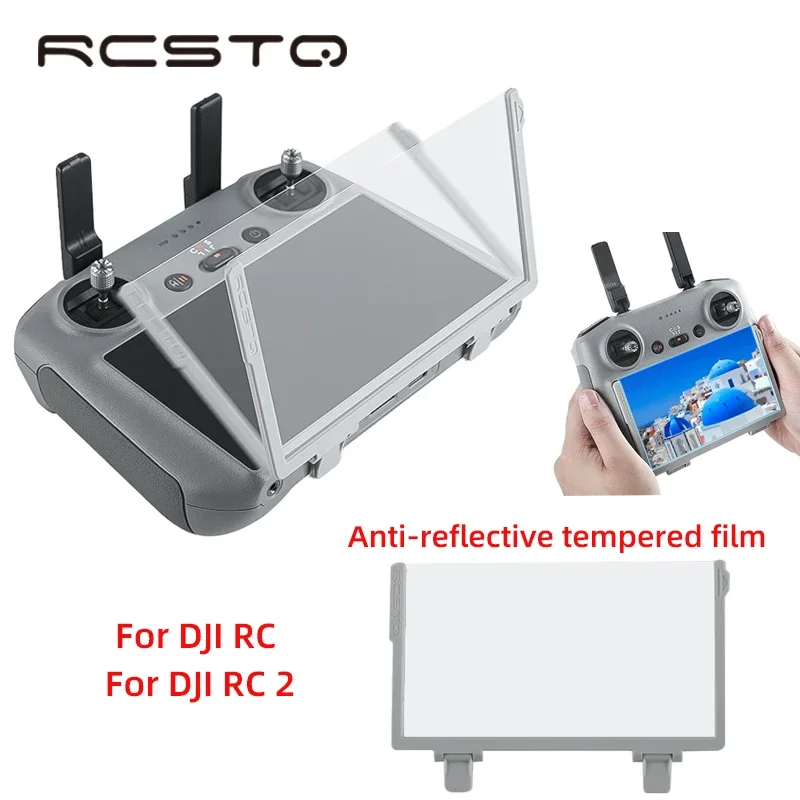 RCSTQ Anti-reflective Film For Dji Air 3 RC 2 / Mini 3 Pro / Air 2s Antireflection Toughened Film For Mini 4 Pro Remote Control