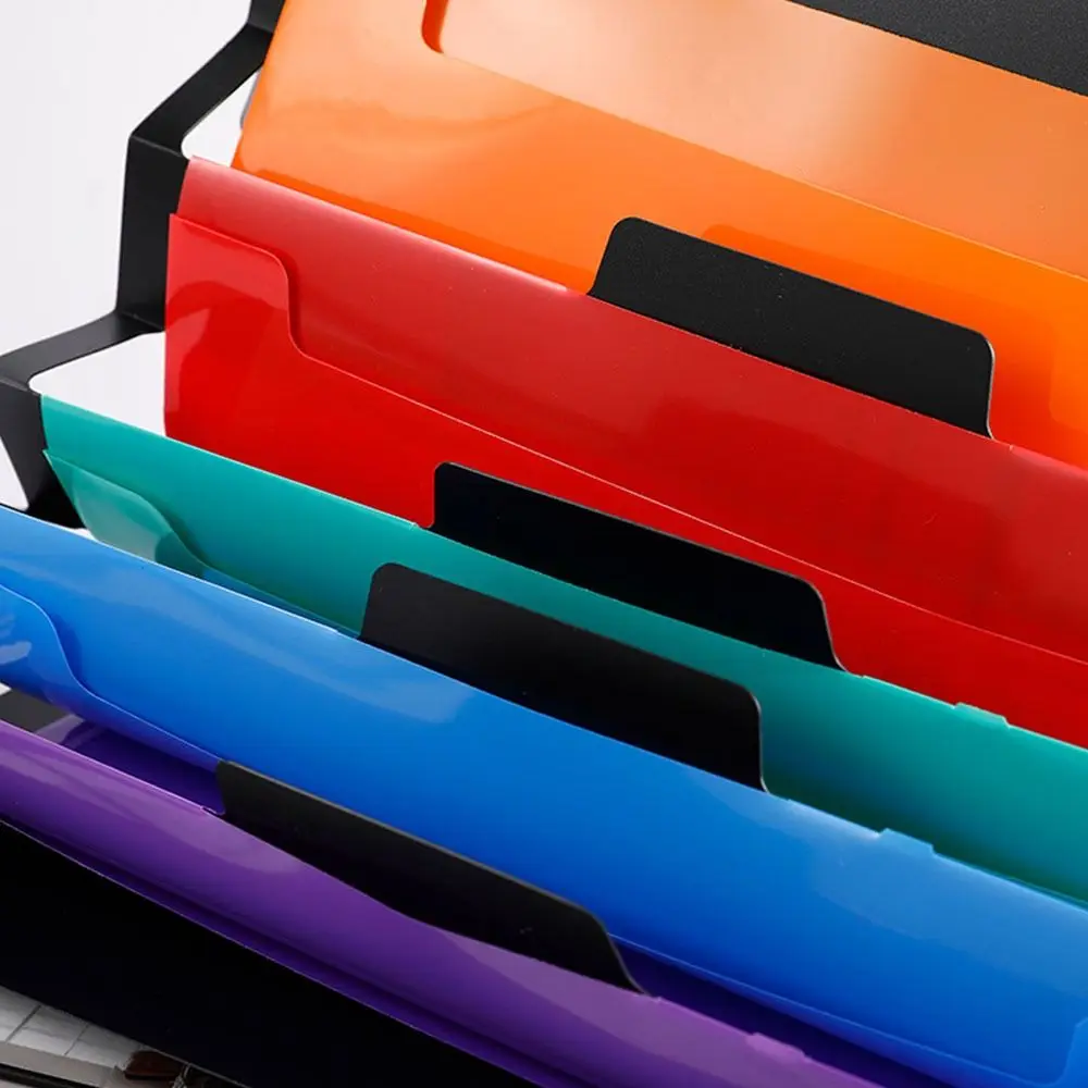 ホームオフィス用壁掛けハンギングファイルフォルダーファイリングキャビネットポケットレインボーファイルオーガナイザー拡張可能なアコーディオンポケット