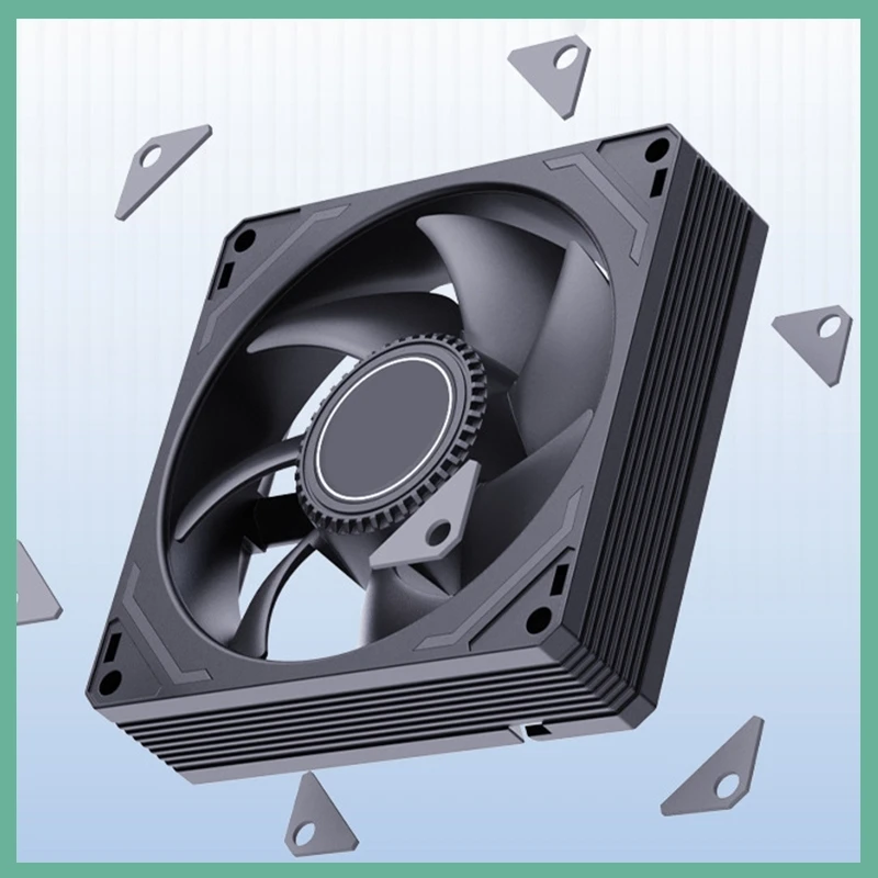 AK90 Computer 9cm 12V Chassis Fan PWM Temperature Control Speed Regulation CPU Cooling Fan 4-pin Radiator E3