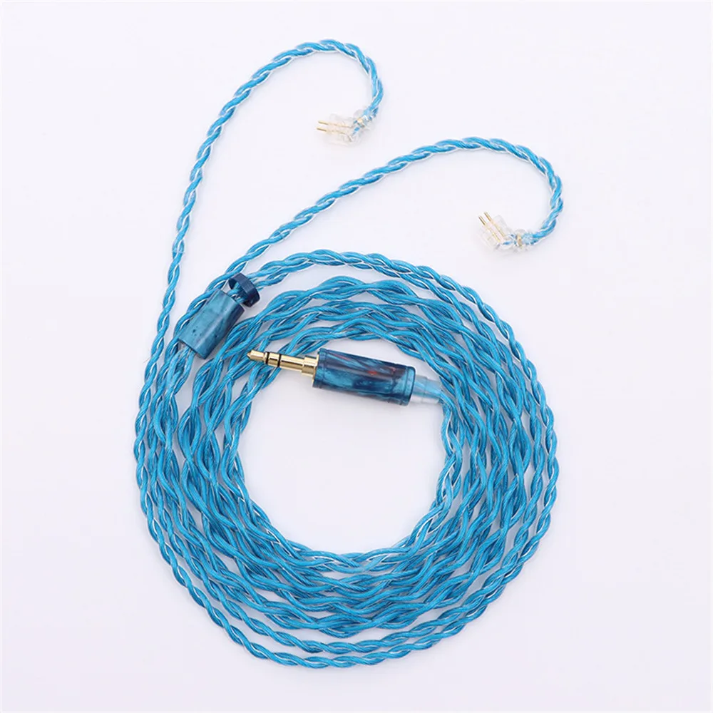 

FENGRU Blue Graphene Single Crystal Copper Earphone Upgrade Cable 2Pin 0.78 QDC MMCX For Zero MT1 EDX PRO AS16 PRO PR2