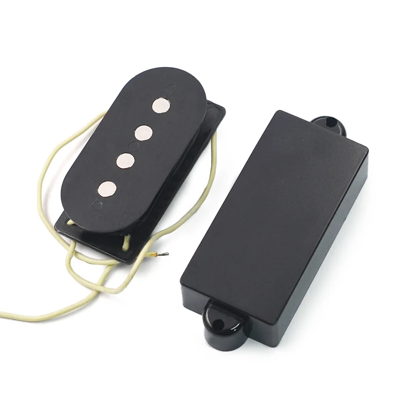 Precision P Bass Guitar Pickup for Electric Bass, Closed, 4-string, Black, 1 Set