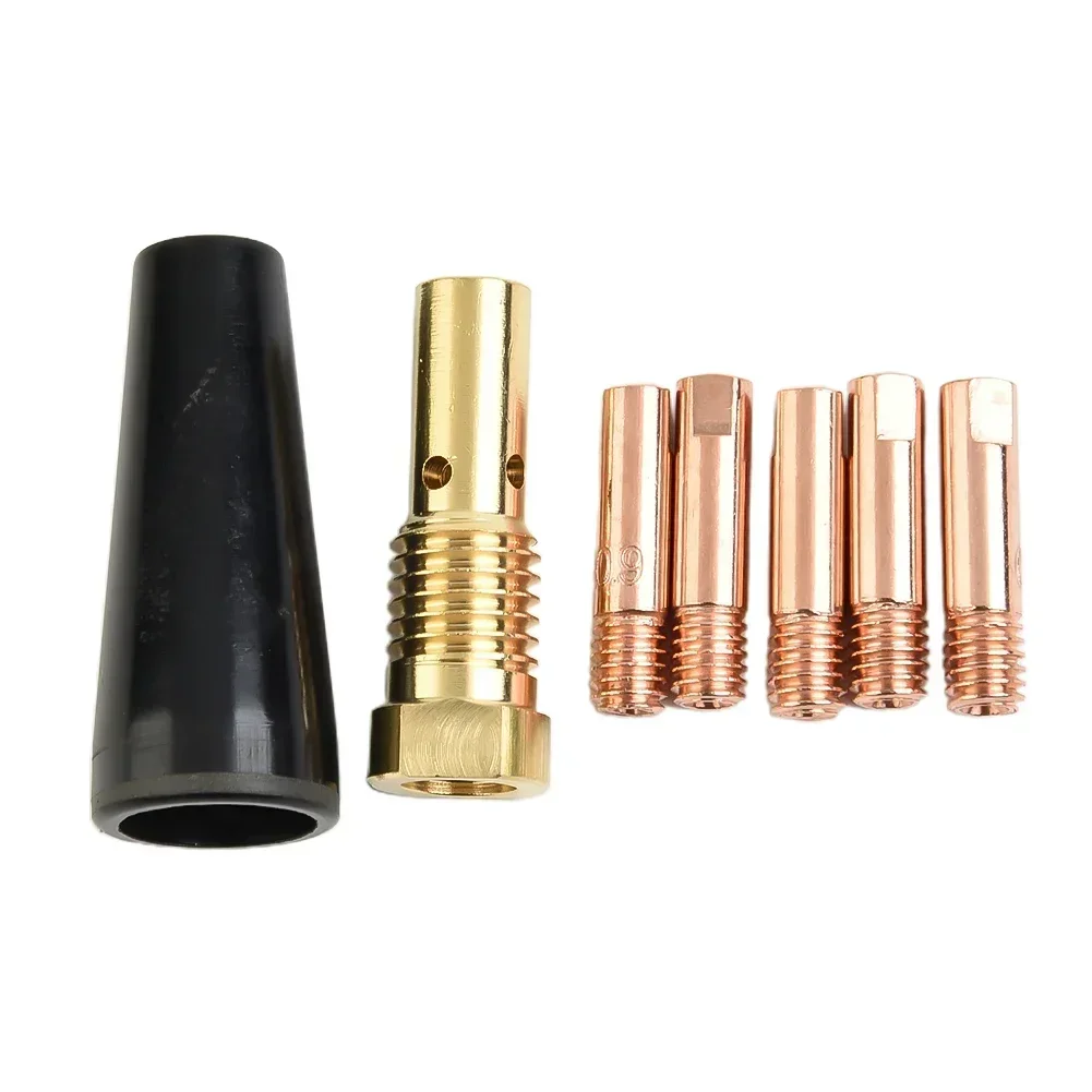 7PCS Gasless Nozzle Tips For Century FC90 Flux-Cored Wire Feed 035 0.9mm Tip MIG Welder Nozzle K3493-1 Welding Accessories