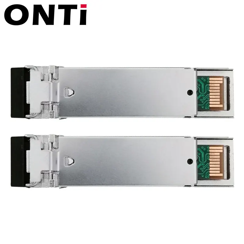 ONTi جيجابت SFP وحدة SM LC WDM 1.25G بيدي أحادي الوضع الألياف البصرية جهاز الإرسال والاستقبال متوافق مع سيسكو التبديل