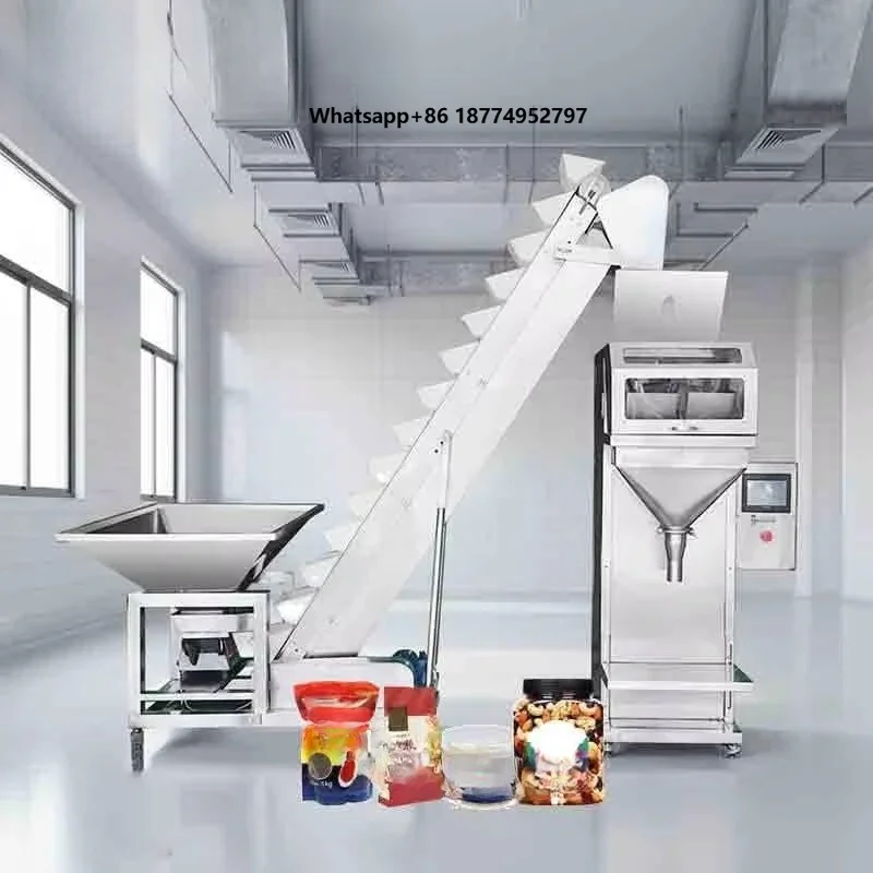 Semi Automatic Rice Nuts Grain Seeds Coffee Beans Lentil Fertilizer Granule Net Weight Dispensing Filling Packing Machine
