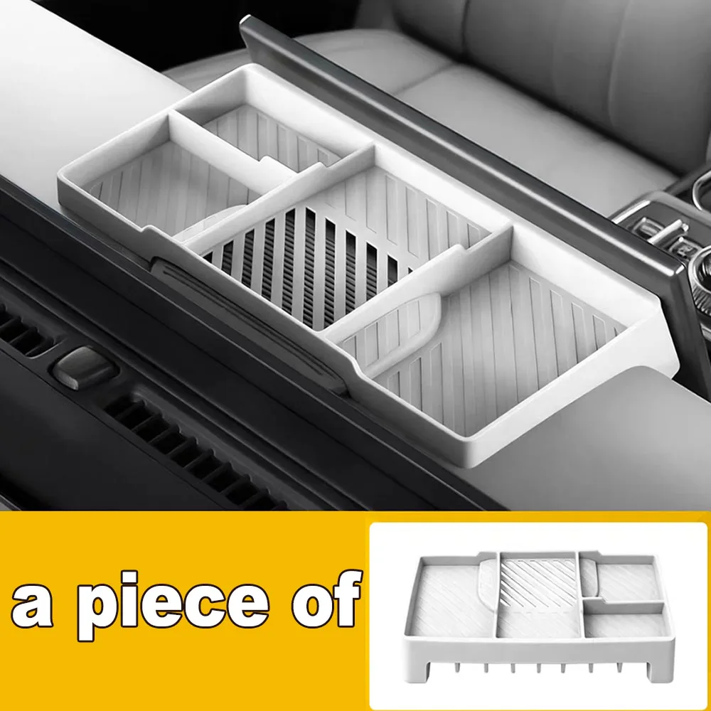 Silicone Dashboard Storage Box Behind Screen For JETOUR G700 2025 2026 Car Interior Organizer Tray Special Auto Accessories