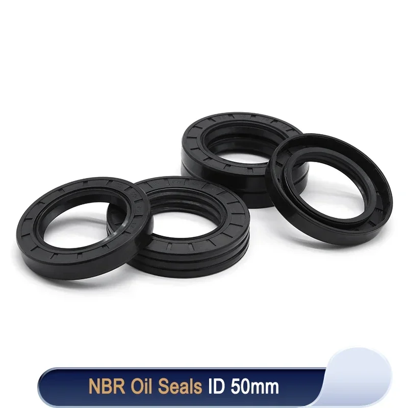 

NBR Oil Seal TC ID 50mm TC-50*62/65/68/70/72/75/80/85/90/100/110*7/8/9/10/12mm Nitrile Rubber Shaft Double Lip Oil Seals Gasket