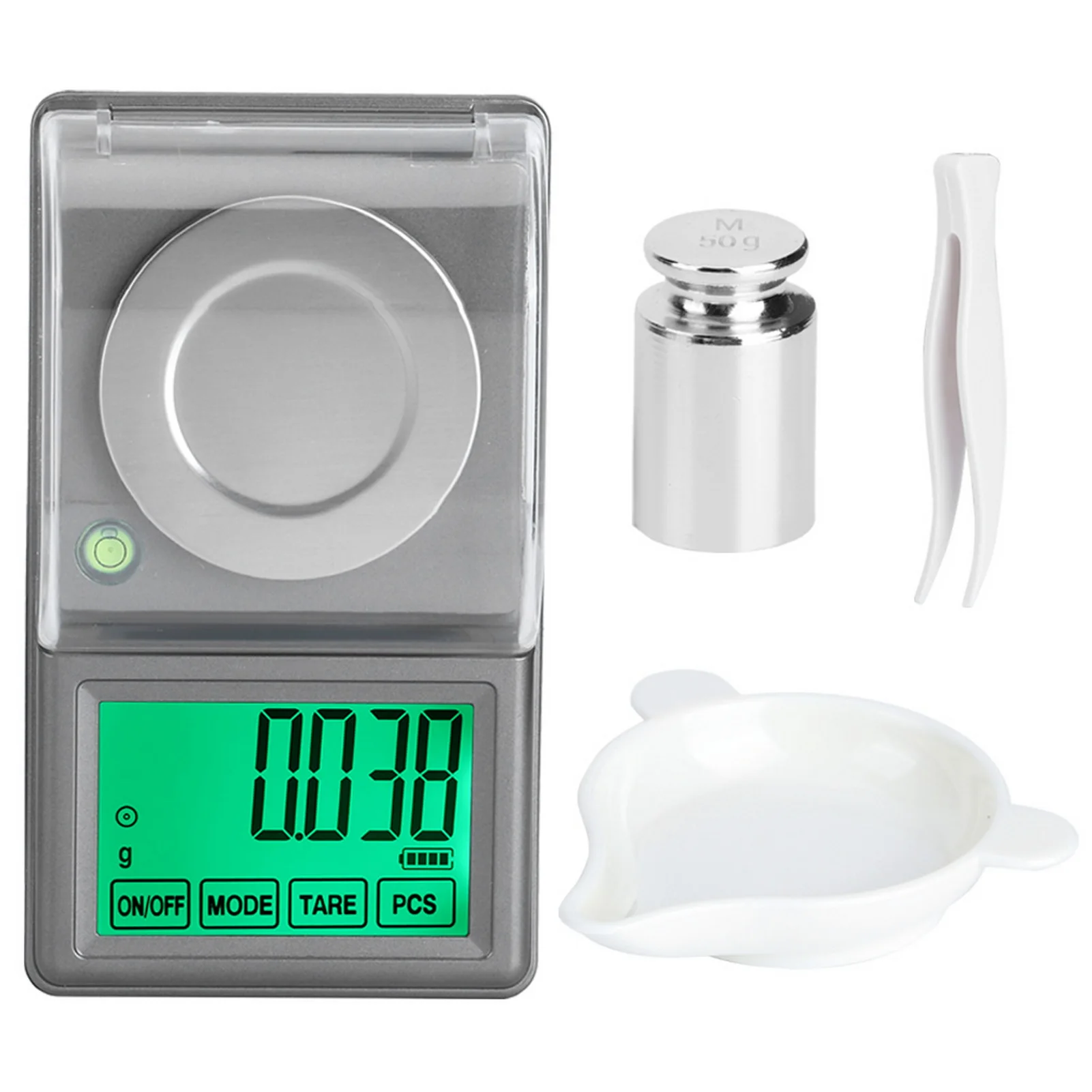 

Mini Portable Kitchen Scale, 50g/0.001g High Precision Mini Digital Jewelry Scale Electronic Milligram Scale Balance Weighter