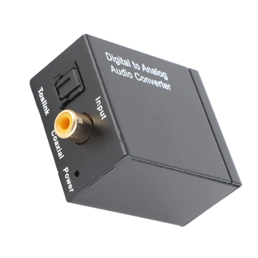 Coaxial /Optical Input Digital To Analog Converter RCA Output Optical To Analog Converter Digital Audio Converter For Computer