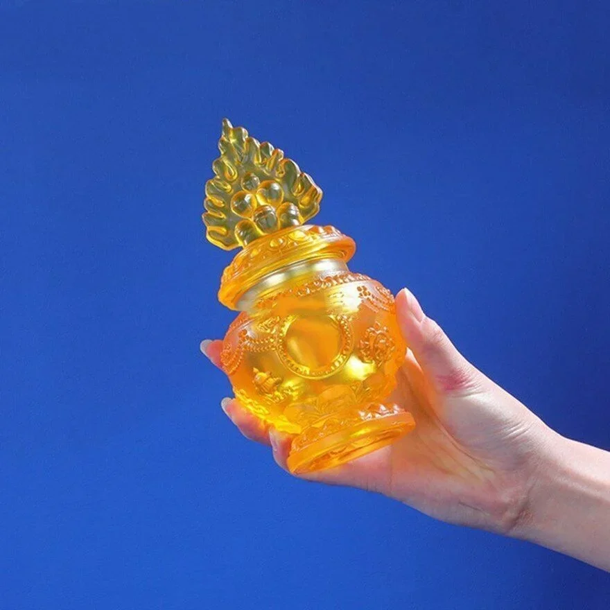 1pcs 17cm Mani Treasure Bottle Eight auspicious wealth vase lucky