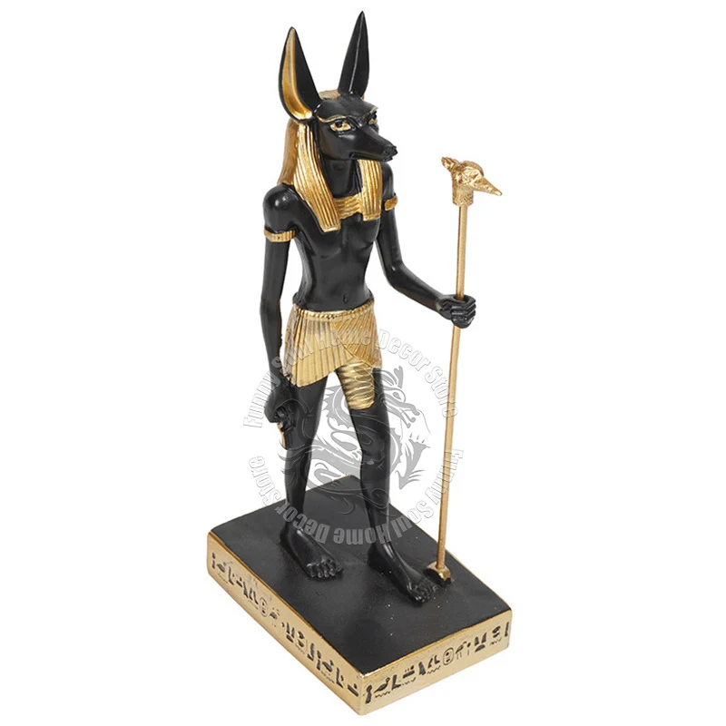 Ancient Egypt Anubis God of Death Statue Model Tourist Souvenir Home Office Room Desk Decor Accessorie Furnishing Articles Gifts - Image 2