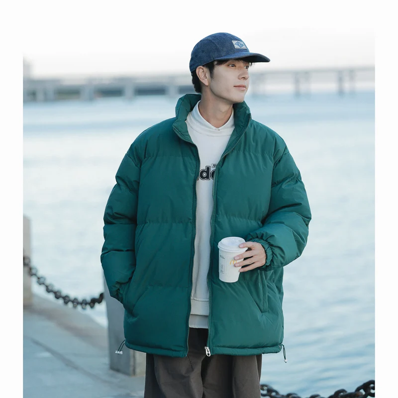 S-XXXL Winter Warm Men Women Parkas Plus Size Padding Jacket Cotton Jacket Puffer Coat Comfortable Solid Color Jackets for Male