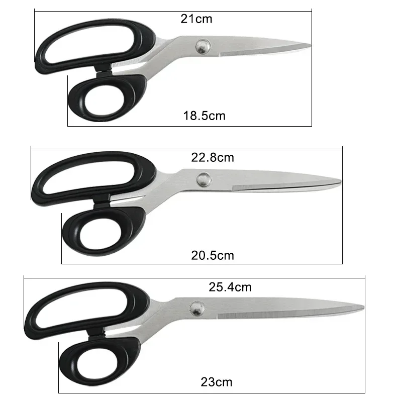 Tailor Scissors para Costura, Tesoura De Aço Inoxidável, Ferramenta De Costura, Cortador De Roupas, Ferramentas DIY, 8 em, 10in