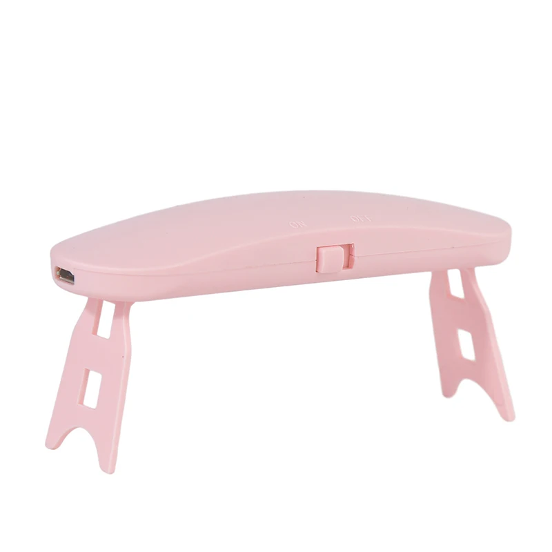 6W Mini UV LED Lamp USB ricarica Gel Polish Curing Machine Portable Nail Dryer USB Power Supply lampada UV