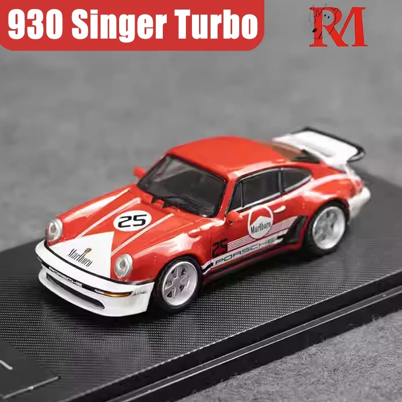 RM 1/64 930 Zanger Turbo Studie Legering Motorvoertuig Speelgoed spuitgieten Metalen Model Collectie Jongen Kerstcadeau