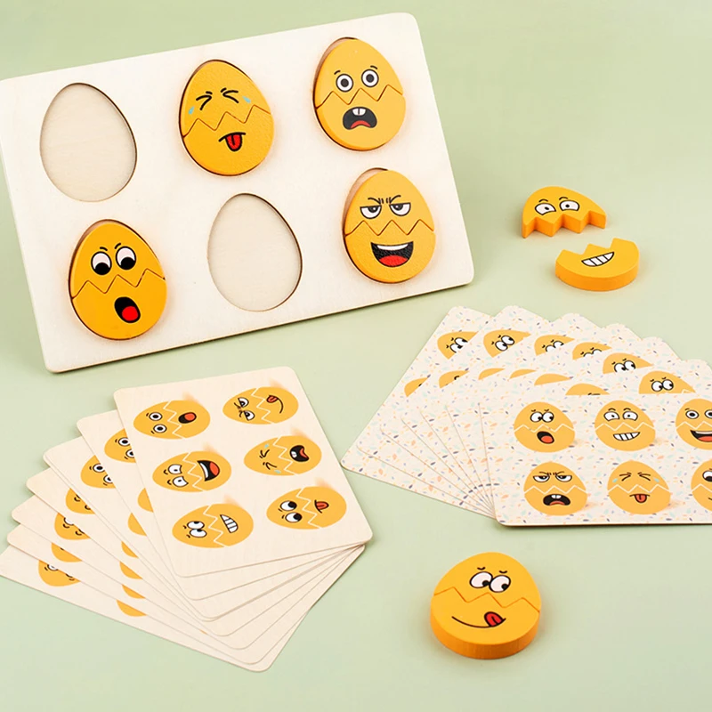 Emotionspuzzles für Kinder, Spielzeug, Ausdruck, passendes Brettspiel, sensorisches Denken, pädagogische Tischspiele für Kinder