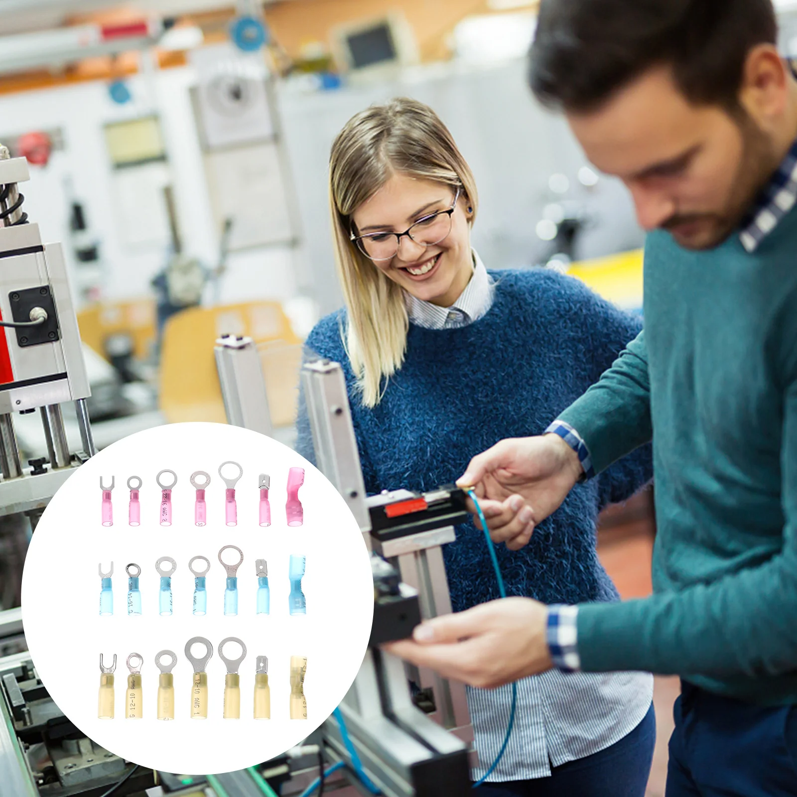 

280 шт., комплект термоусадочных клеммных разъемов для проводов, изолированный водонепроницаемый обжимной разъем для электрических проводов, ремонтный изолированный терминал