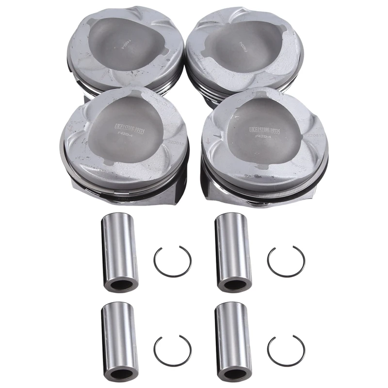 

4Piece Engine Pistons Set & Rings Replacement Accessories For Ford KUGA 1.5 MONDEO 1.5 TAURUS 1.5T DS7G-6105-GB DS7G-6105-GC