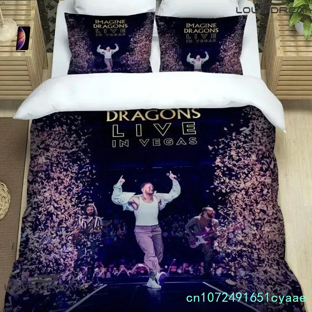 3D Print Rock Band Imagine Dragons Bedding Set Bedroom Soft Modern Bedspreads Comefortable Duvet Cover Quilt Cover Pillowcase