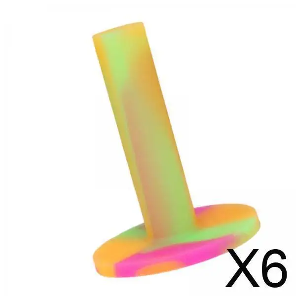 

6xRubber Golf Tees Holder Golf Tees for Turf and Driving Range Sports Backyard 70mm