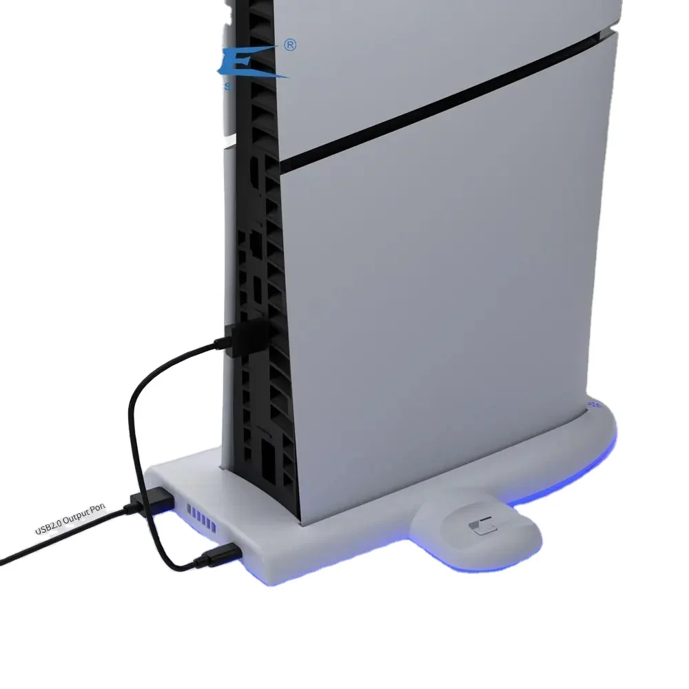 

With LED Light Charger Stand Factory Wholesale Holder Accessories Charging Station for PS5 Slim Cooling Stand