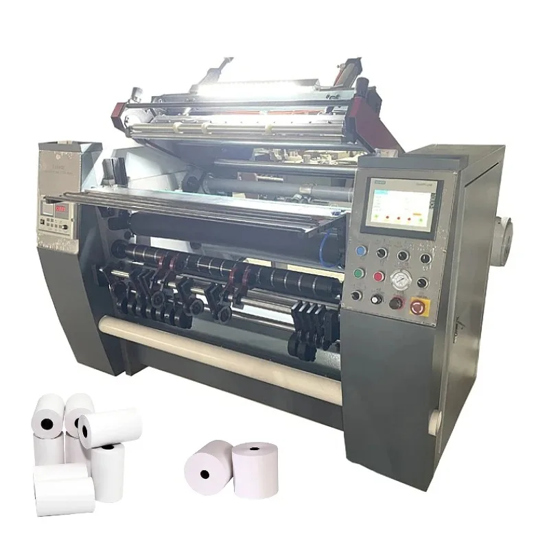 Fully Automatic Thermal Paper Slitting Machine Cash Register Paper POS Paper Slitter Rewinding Machine Type Slitting Rewinder