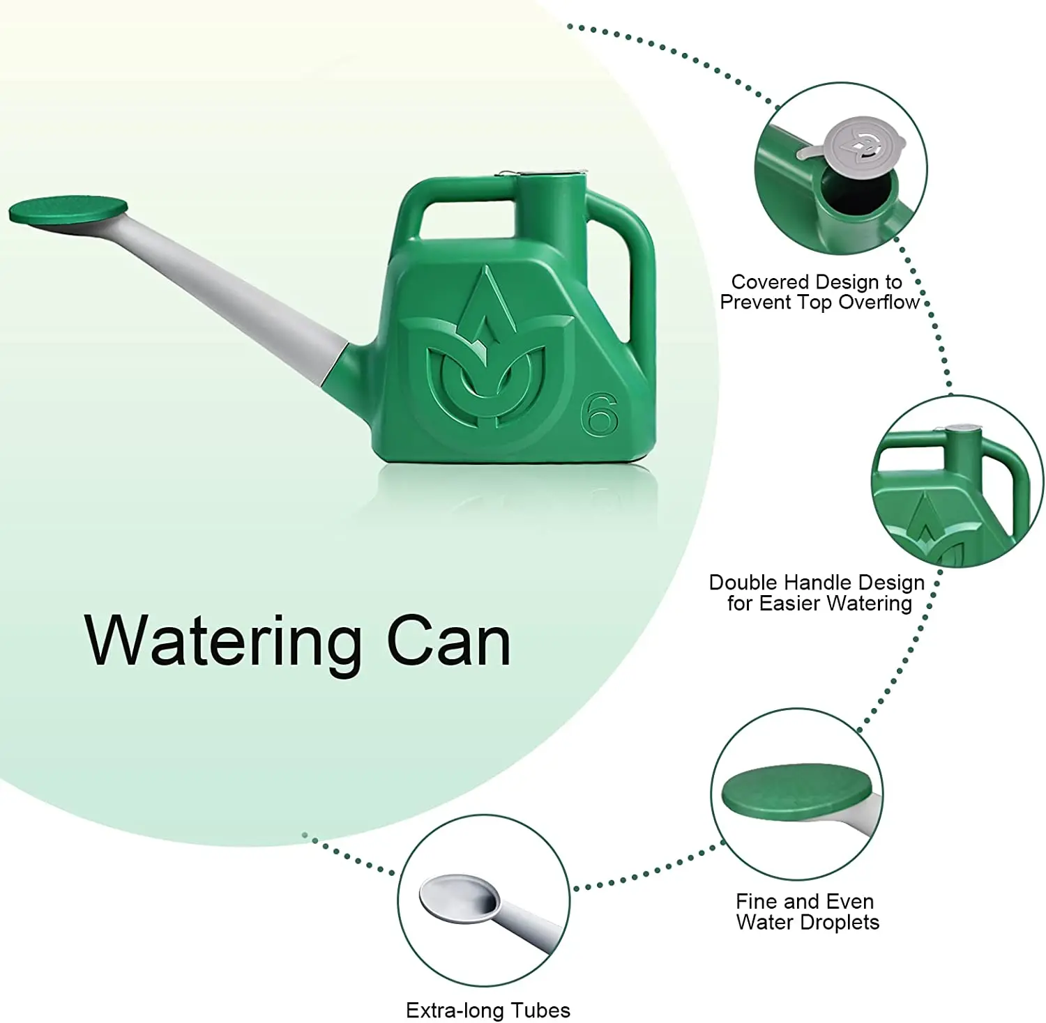 Deepbang New Design Premium Wholesale Garden Plant Water Irrigation Plastic Flower Enamel Watering Can Jug